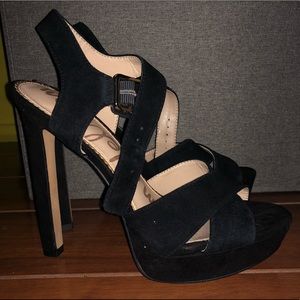 Sam Edelman strappy suede stiletto heels 👠